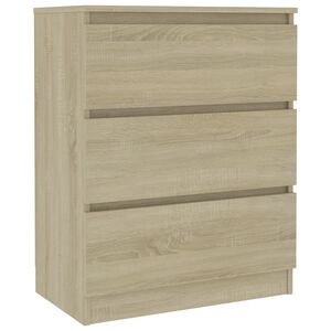 vidaXL Buffet Ch&ecirc;ne sonoma 60x35x76 cm Bois d'ing&eacute;nierie