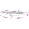 vidaXL Cadre de lit sans matelas ch&ecirc;ne sonoma 160x200 cm