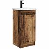 vidaXL Meuble de salle de bain avec &eacute;vier Bois ancien