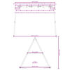 vidaXL Cadre de balan&ccedil;oire ext&eacute;rieur l 273,5 x H 185 cm