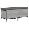 vidaXL Banc de rangement sonoma gris 102x42x45 cm bois d'ing&eacute;nierie