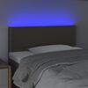 vidaXL T&ecirc;te de lit &agrave; LED Taupe 90x5x78/88 cm Tissu