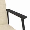vidaXL fauteuil Cr&egrave;me 59 x 75 x 78 cm tissu