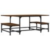 vidaXL Table basse ch&ecirc;ne marron 100x50,5x40 cm bois d'ing&eacute;nierie