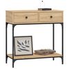 vidaXL Table console chêne sonoma 75x34,5x75 cm bois d'ingénierie