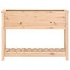 vidaXL Jardinière avec étagère 111,5x34,5x81 cm Bois massif de pin