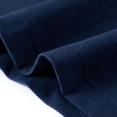T-shirt enfants à manches longues mélange bleu marine 92