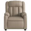 vidaXL Fauteuil inclinable &eacute;lectrique Cappuccino Similicuir