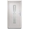 vidaXL Porte d'entr&eacute;e Blanc 108x208 cm PVC