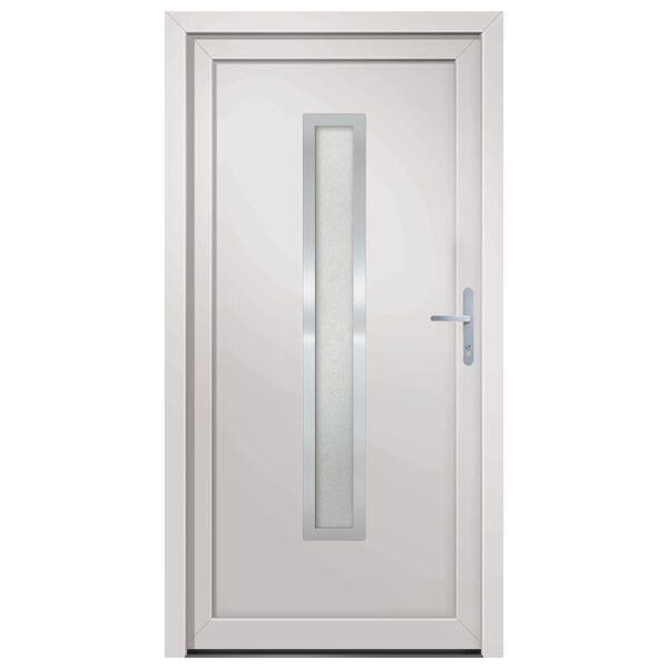 vidaXL Porte d'entr&eacute;e Blanc 108x208 cm PVC