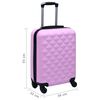 vidaXL Valise rigide Rose ABS
