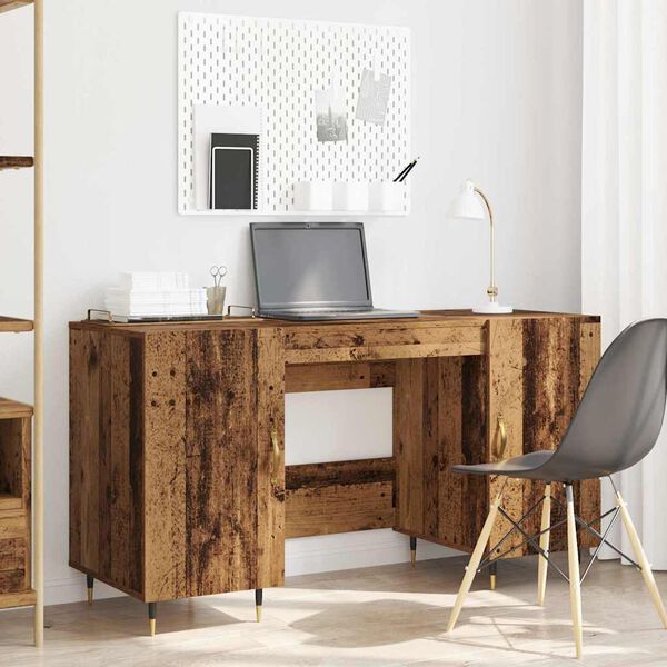 vidaXL Bureau Bois ancien 140 x 50 x 75 cm Bois d'ing&eacute;nierie