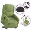 vidaXL Fauteuil de massage inclinable Vert clair Velours