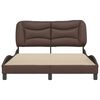vidaXL Cadre de lit sans matelas Hvar marron 120x200 cm similicuir