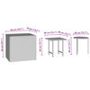 vidaXL Tables d'appoint de jardin 3 pcs marron résine tressée