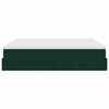 vidaXL Cadre de lit ottoman avec matelas vert fonc&eacute; 160x200 cm velours