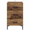 vidaXL Cabinet de chevet Bois ancien 40 x 40 x 66 cm Bois d'ing&eacute;nierie