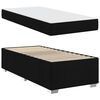 vidaXL Cadre de lit avec matelas Noir 80 x 200 cm tissu