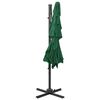 vidaXL Parasol de jardin à 4 niveaux avec mât en aluminium vert