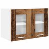 vidaXL Armoire suspendue avec porte 2 pcs Bois ancien 60 x 31 x 40 cm
