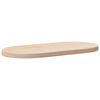 vidaXL Plateau de table 90x45x2,5 cm Bois massif Pin Ovale