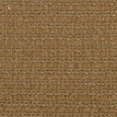 vidaXL Voile d'ombrage 160 g/m² Taupe 4,5x4,5x4,5 m PEHD