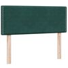 vidaXL Sommier &agrave; lattes de lit et matelas vert fonc&eacute; 120x210cm velours