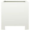 vidaXL Jardinières 2 pcs blanc 30x30x30 cm acier