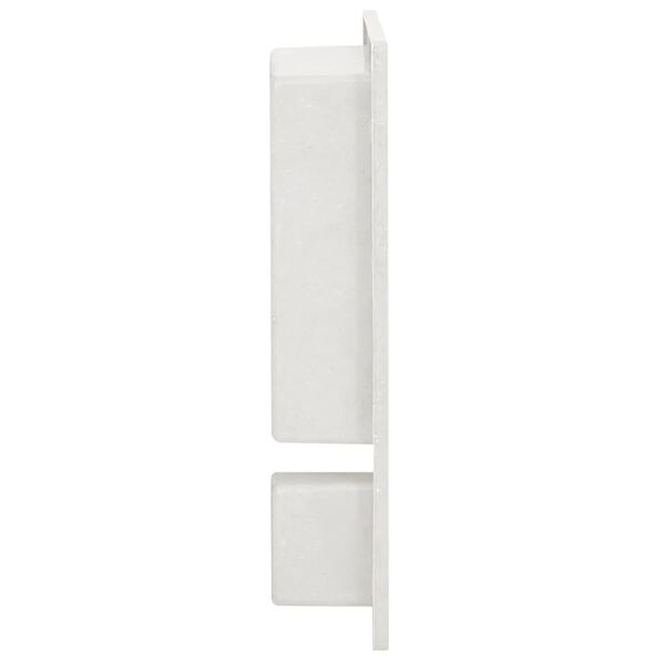 vidaXL Niche de douche avec 2 compartiments Blanc mat 41x51x10 cm