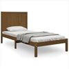 vidaXL Cadre de lit sans matelas marron miel 100x200cm bois pin massif