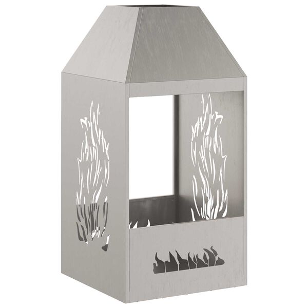 vidaXL Braise Marron 50 x 50 x 100 cm Acier