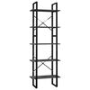 vidaXL Biblioth&egrave;que &agrave; 5 niveaux Gris 60x30x175 cm Bois de pin