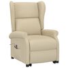 vidaXL Fauteuil Cr&egrave;me Tissu