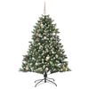 vidaXL Sapin de No&euml;l artificiel Vert 150 cm PVC, plastique et acier