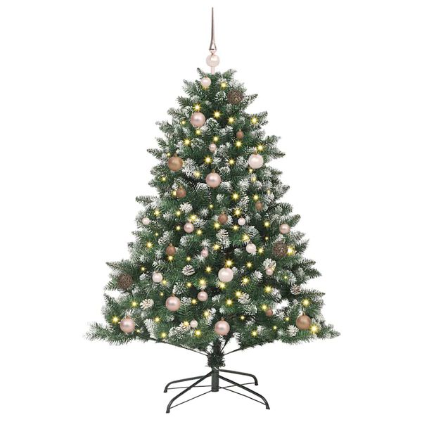 vidaXL Sapin de No&euml;l artificiel Vert 150 cm PVC, plastique et acier