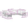 vidaXL Ensemble de canap&eacute;s d'ext&eacute;rieur 9 pcs Naturel et Beige