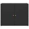 vidaXL Armoire de rangement de jardin Noir 100x55,5x80 cm Résine tressée