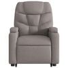 vidaXL Fauteuil inclinable de massage Taupe Tissu