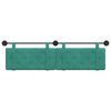 vidaXL T&ecirc;te de lit suspendue Turquoise 170 x 55 x 5 cm Velours