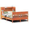 vidaXL Cadre de lit sans matelas cire marron 160x200cm bois pin massif