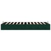 vidaXL Cadre de lit ottoman sans matelas vert fonc&eacute; 90x200 cm velours