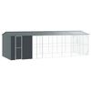 vidaXL Cage pour oiseaux Anthracite 860 x 310 x 247 cm Acier galvanis&eacute;