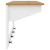 vidaXL Porte-manteau Hill Blanc et marron miel 90 x 35 x 41,5 cm