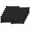 vidaXL Housse de coussin 12 pc HOUTEN Noir 40 x 80 cm Flanelle