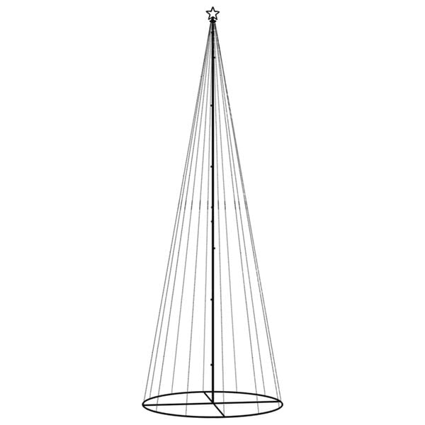 vidaXL Arbre de No&euml;l c&ocirc;ne 732 LED Blanc chaud 160x500 cm