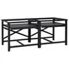 vidaXL Socle pour Machine &agrave; Laver 2 pcs Noir 120 x 56 x 52 cm Acier