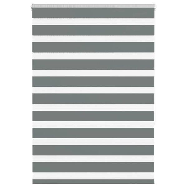 vidaXL Store z&egrave;bre gris fonc&eacute; largeur du tissu 110,9 cm polyester