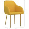 vidaXL Chaises &agrave; manger lot de 6 jaune velours