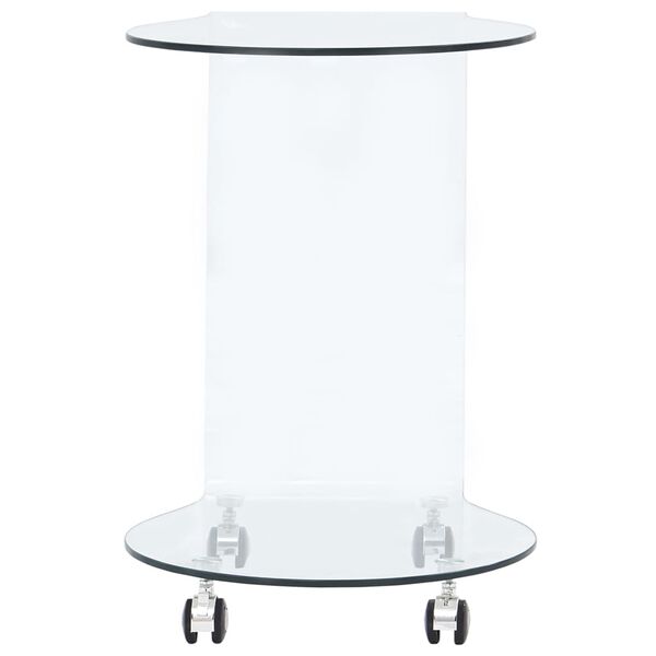 vidaXL Table basse 45x40x58 cm Verre trempé