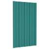 vidaXL Panneaux de toiture 12 pcs Acier galvanisé Vert 80x45 cm